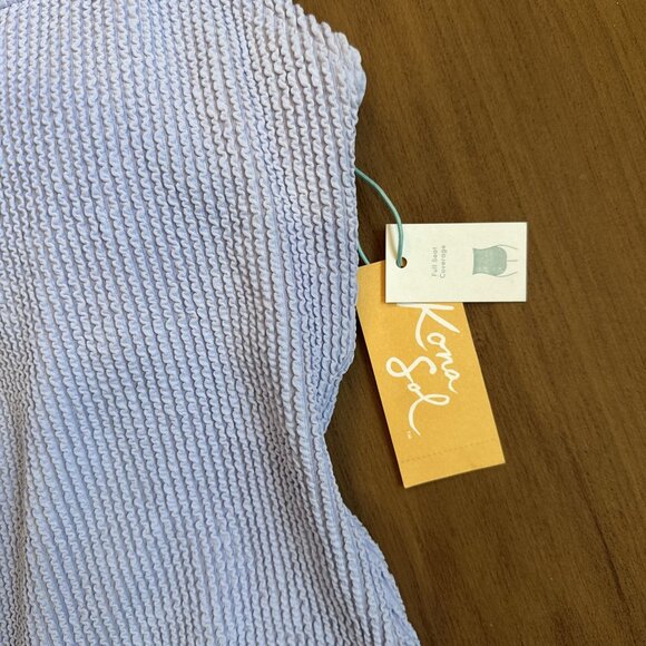 NWT Kona Sol Purple One Piece Swimsuit Women’s Size Medium 8-10 - Picture 2 of 4